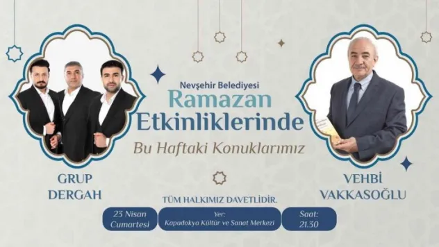 Usta Yazar Vehbi Vakkasoğlu Nevşehir'de sevenleriyle buluşacak