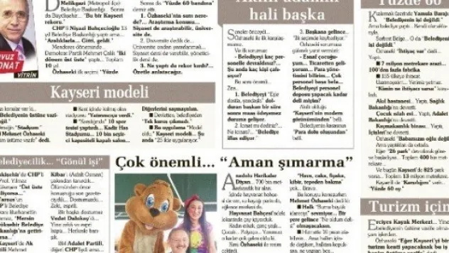 Yavuz Donat, Özhaseki'nin Başarısını Yazdı