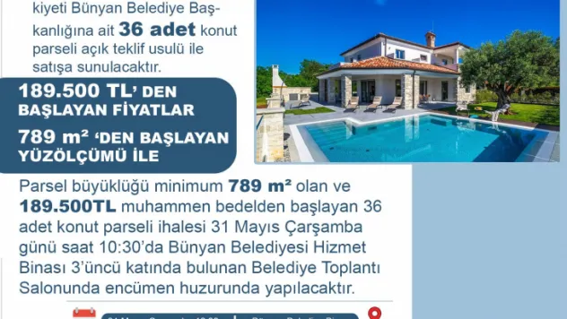 Yeşil Bünyan'da konut parseli fırsatı