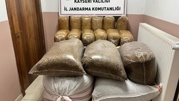 600 kilogram bandrolsüz tütün ele geçirildi
