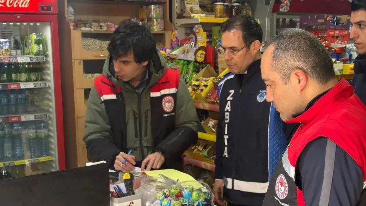 İncesu Zabıtası 7 iş yerine idari yaptırım kararı uygulandı