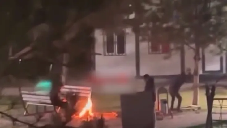 Parka zarar veren 2 çocuk yakalandı