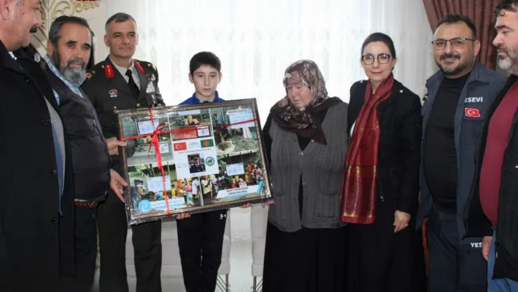 Yesevi ERVA Spor Kulübü sporcularından Şehit Ömer Delibaş için anlamlı bağış