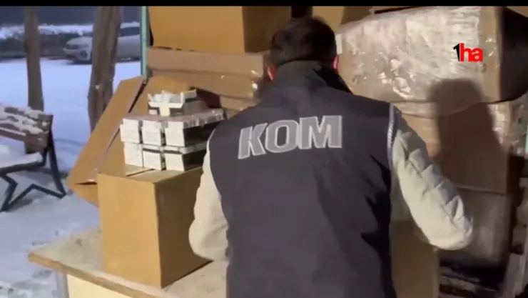 1 ton 200 kilogram kaçak tütün ele geçirildi