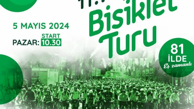 11. Yeşilay Bisiklet Turu 5 Mayıs Pazar günü düzenlenecek