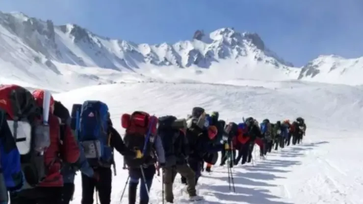 16. Erciyes Dağı Uluslararası Tırmanışı Kayseri'de Gerçekleştirildi