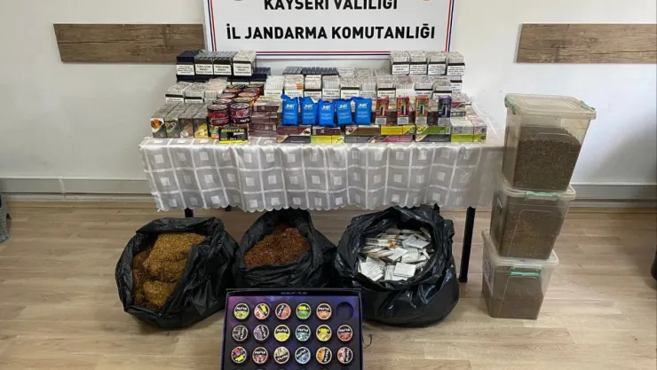 20 bin adet içi tütün doldurulmuş makaron ele geçirildi