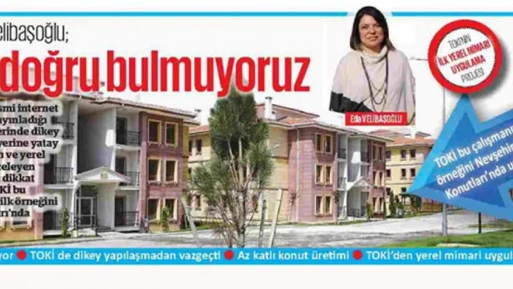 Mimarlar Odası: Dikey yapılaşmayı doğru bulmuyoruz
