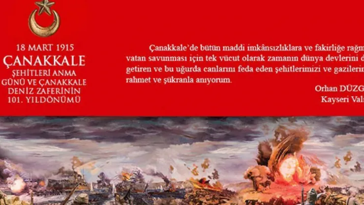 Çanakkale Zaferi, milletimizin büyük bir onurudur