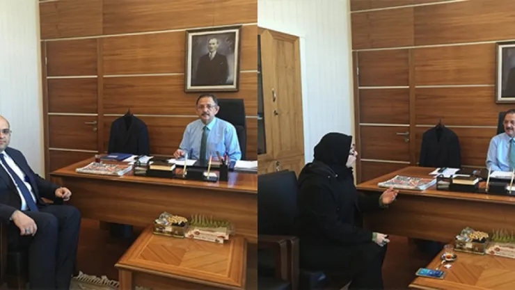 Mehmet Özhaseki'ye ziyaretçi akını