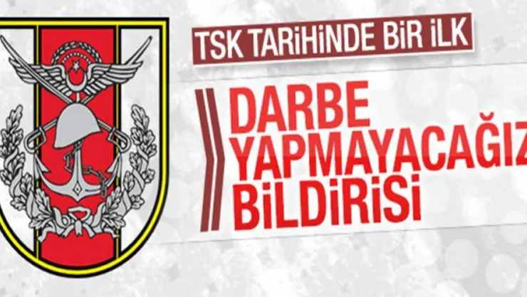 TSK'dan Fethullahçı askerler iddiaları için açıklama