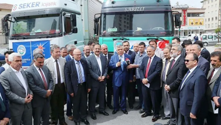 Güvenlik güçlerine 5 ton elma gönderildi