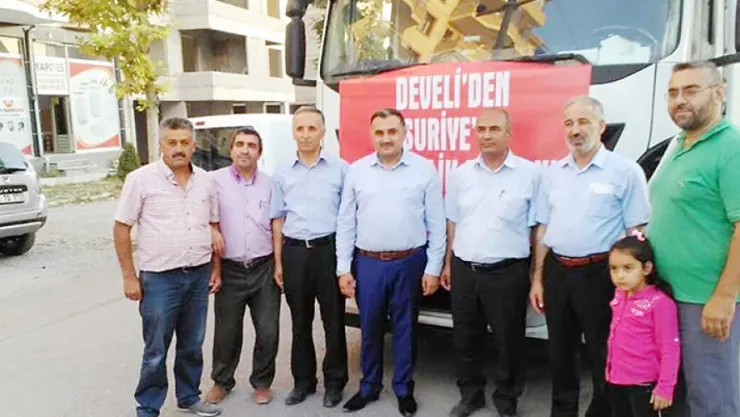 Develi'den Suriye ve Bayırbucak'a yardım TIR'ı