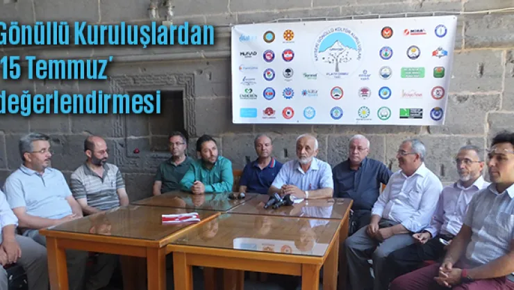 Gönüllü Kuruluşlardan ཋ Temmuz' değerlendirmesi