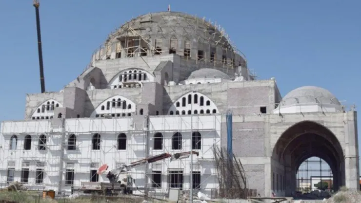 OSB'de yeni cami inşaatı sürüyor