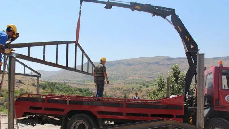 Taziye yeri yapım çalışmaları devam ediyor