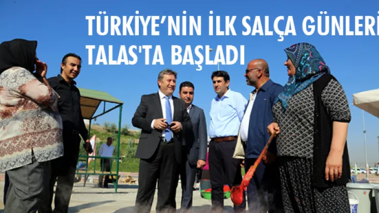 Türkiye'nin ilk salça günleri Talas'ta başladı