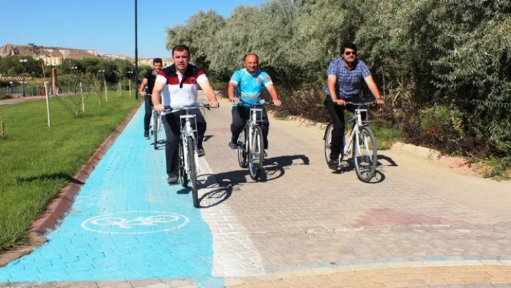 Avanos'ta bisikleti teşvik etkinliği