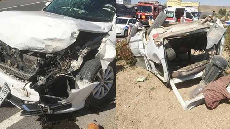 İki araç birbirine girdi: 3 yaralı