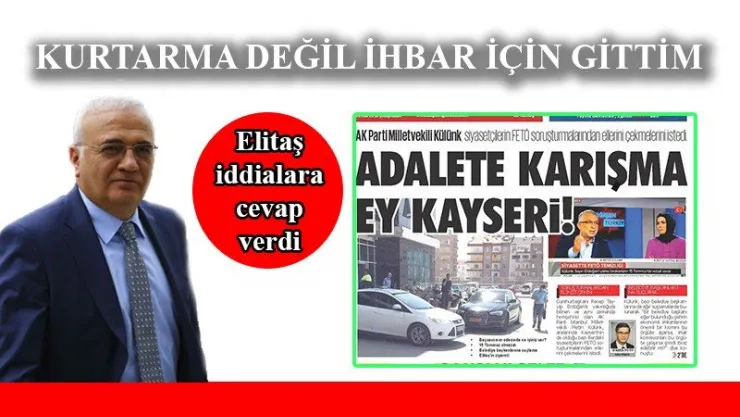 Kurtarma değil ihbar için gittim