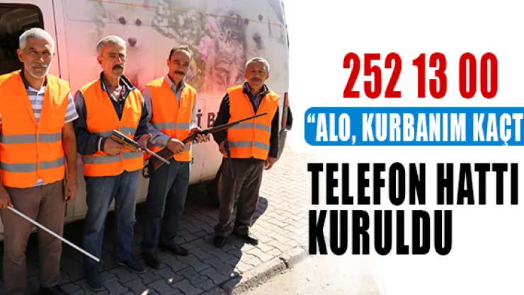 Melikgazi Belediyesinden 'Alo kurbanım kaçtı' telefon hattı