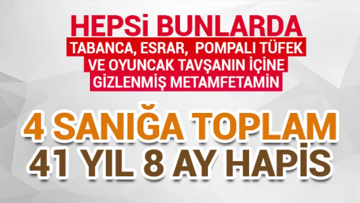 4 sanığa toplam 41 yıl 8 ay hapis