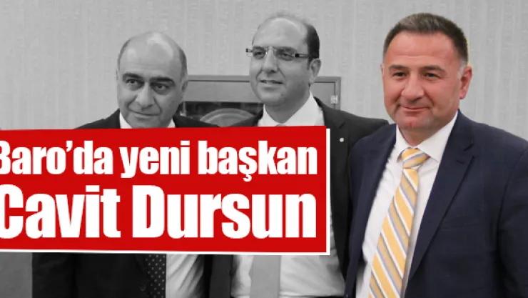 Baro'da yeni başkan Cavit Dursun