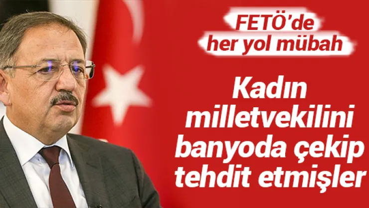 Kadın milletvekilini banyoda çekip tehdit etmişler