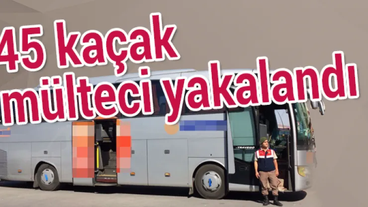 Kayseri'de 45 kaçak mülteci yakalandı