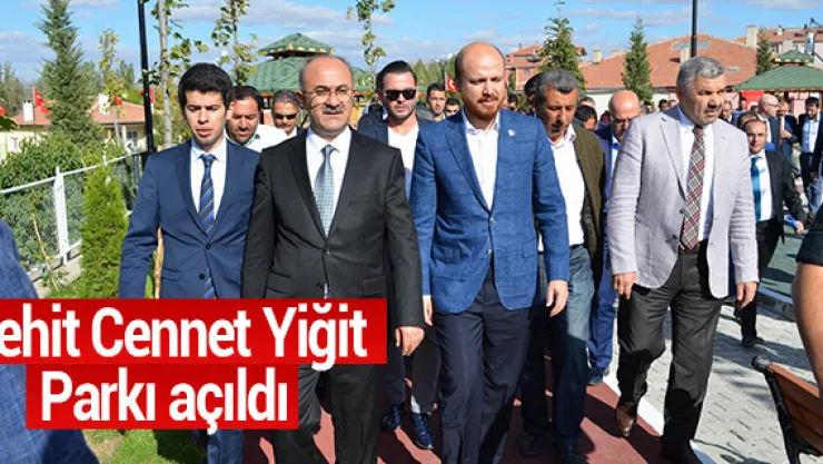 Şehit Cennet Yiğit Parkı açıldı