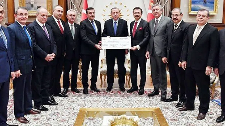 TOBB Heyeti Erdoğan'ı ziyaret etti