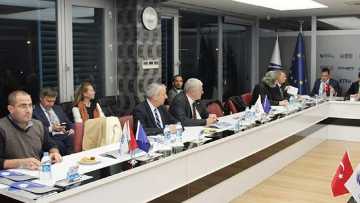 AB temsilcileri Erciyes Teknopark'ı ziyaret etti