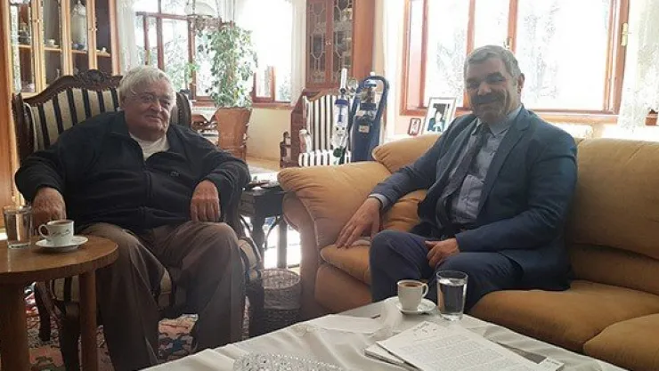 Başkan Çelik Faruk Molu'yu ziyaret etti