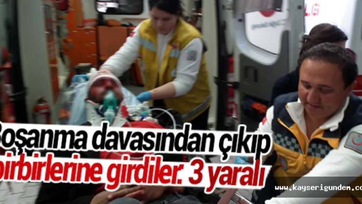 Boşanma davasından çıkıp birbirlerine girdiler: 3 yaralı