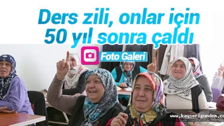 Ders zili, onlar için 50 yıl sonra çaldı