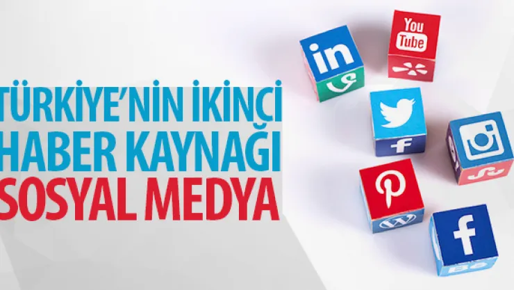 TÜRKİYE'NİN İKİNCİ HABER KAYNAĞI SOSYAL MEDYA