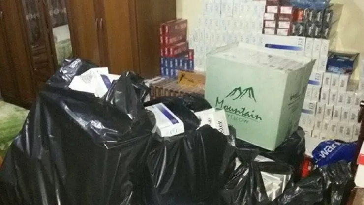 Kayseri'de kaçak sigara operasyonu