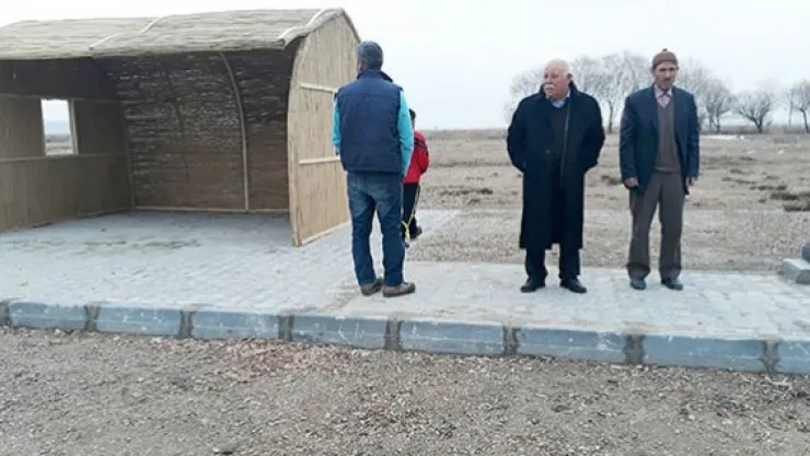 Sultan Sazlığı'nda kamelya yapıldı