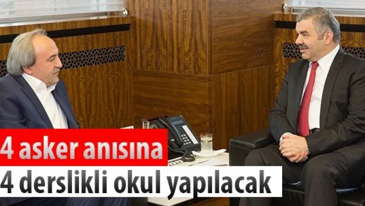 14 asker anısına 14 derslikli okul yapılacak