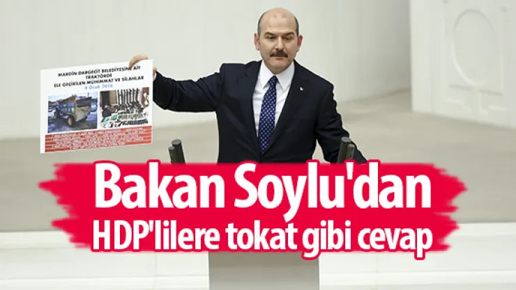 Bakan Soylu'dan HDP'lilere tokat gibi cevap