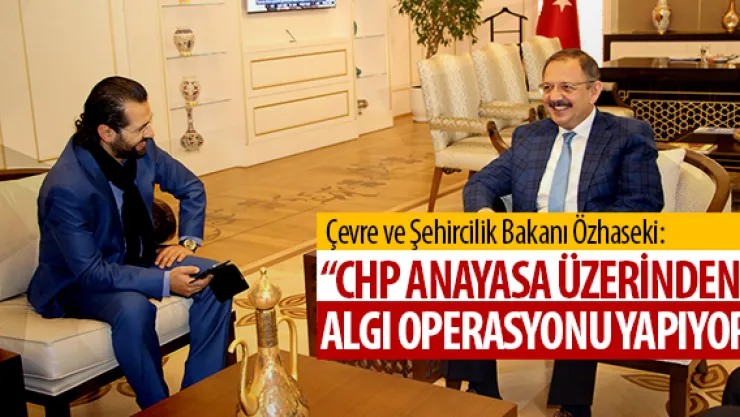 'CHP ANAYASA ÜZERİNDEN ALGI OPERASYONU YAPIYOR'