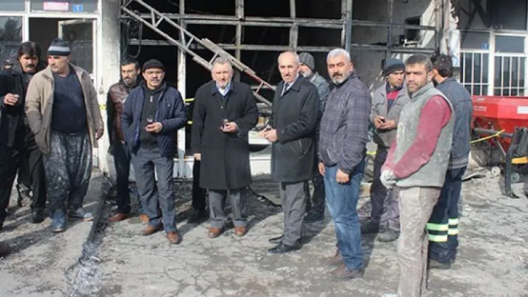 Odakır'dan dükkanı yanan esnafa ziyaret