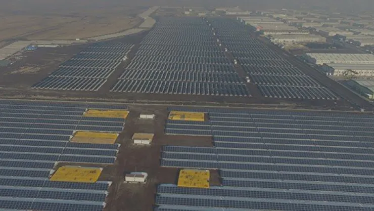 OSB'de çarklar güneş enerjisiyle dönüyor