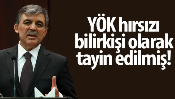 YÖK hırsızı bilirkişi olarak tayin edilmiş!