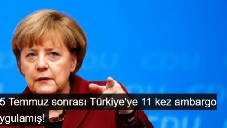 Almanya, Darbe Girişimi Sonrası 11 Kez Silah Sevkiyatına Onay Vermedi