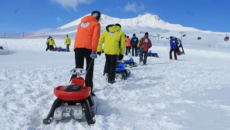 Erciyes'te kar kalınlığı 130 cm oldu