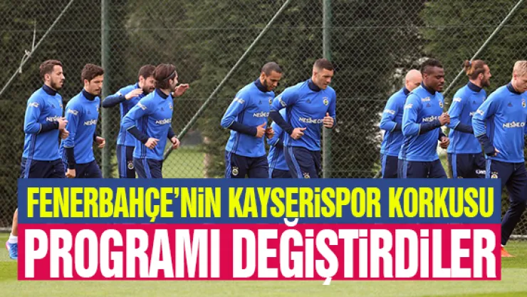 FENERBAHÇE'NiN KAYSERiSPOR KORKUSU