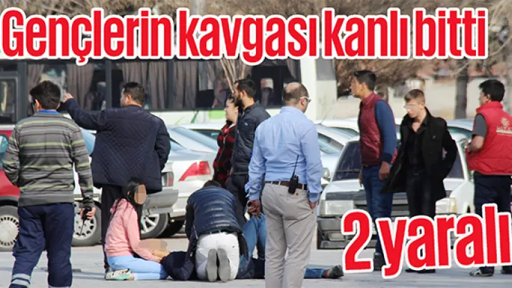 Gençlerin kavgası kanlı bitti: 2 yaralı