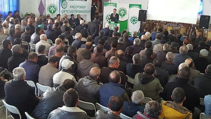 Kayseri Şeker Çiftçi eğitimi Sarıoğlan'da yapıldı