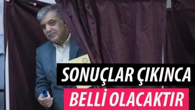 Abdullah Gül oyunu kullandı